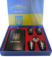 Подарунковий набір з флягою для чоловіків Ukraine 🇺🇦 6х1 TZ-14 TZ-14 фото