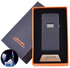Электроимпульсная зажигалка в подарочной коробке Lighter (USB) №5005 Black (Матовая) №5005 Black (Матова) фото