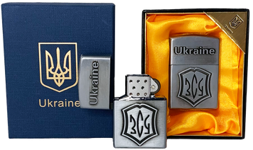 Запальничка газова Україна ЗСУ (Звичайне полум'я 🔥, Кремнієва, Подарункова упаковка🎁) HL-4550-5-1 HL-4550-5-1 фото