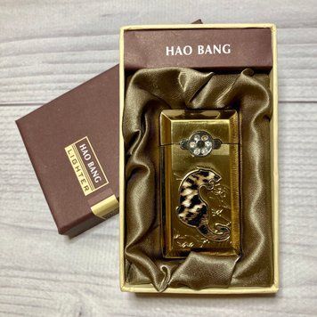 Запальничка подарункова Пантера з камінням 💎 LIGHTER (Турбо полум'я 🔥) D34 D34 фото