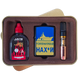 Подарунковий набір Jiantai Smoking Set: Бензинова запальничка з патріотичним принтом, паливо (20 мл) та мундштук 4928-2 4928-2 фото 1