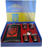 Подарочный набор с флягой для мужчин Ukraine 🇺🇦 6х1 TZ-15 TZ-15 фото