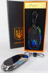 Электрическая зажигалка - брелок Украина ВСУ (с USB-зарядкой и подсветкой⚡️) HL-475 Silver HL-475-Silver фото