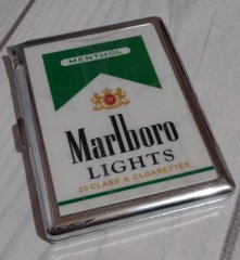 Портсигар на 10 сигарет с зажигалкой "Marlboro" D399 D399 фото