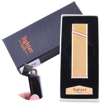 USB зажигалка в подарочной упаковке Lighter (Спираль накаливания) №XT-4959-3 1137143884 фото