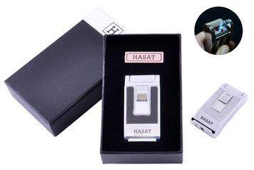 Зажигалка в подарочной коробке HASAT (Острое пламя) №4314 Black 4314-Black фото