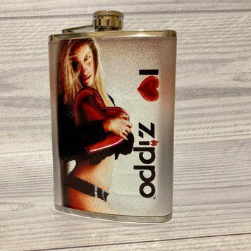 Фляга из пищевой нержавеющей стали I ❤️ Zippo (256 мл/ 9oz) D164 D164 фото