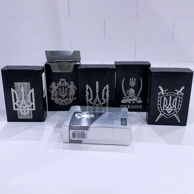 Портсигар на 20 сигарет із електроприкурювачем⚡️Козак (USB) HL-426 HL-426 Козак фото