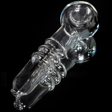 Скляна трубка для куріння трав, кристалів та солей 💎 HL-588 HL-588 фото