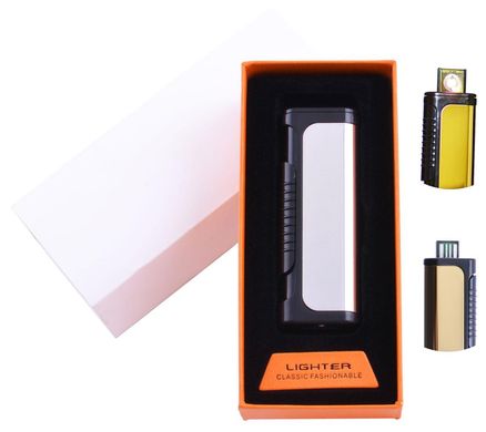 USB зажигалка в подарочной упаковке Lighter (Спираль накаливания) №HL-35 Silver 955742991 фото