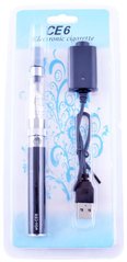 Електронна сигарета CE-6, 650 mAh (блістерна упаковка) №609-40 Black 800912123 фото