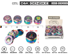 Гриндер D&K "CANNABIS" ☘️ (четыре секции), 5,0см*3,8см DK-5083-4 DK-5083-4 фото