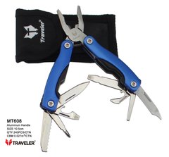 Многофункциональный нож (мультитул) Traveler 10,5см (240шт/ящ) MT-608 Синий MT-608-Синій фото