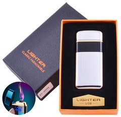 Электроимпульсная зажигалка в подарочной коробке Lighter (USB) №5006 Silver 1333547950 фото