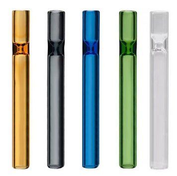 🔥 Стеклянная Трубка Chillum | 10,3 см | Боросиликатное стекло | Цветная | 960 шт/ящик HL-590 HL-590 фото