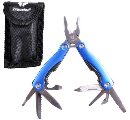 Багатофункціональний ніж (мультитул) Traveler 10,5см (240шт/ящ) MT-608 Синій MT-608-Синій фото