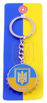 Брелок крышка (открывалка) Герб с Флагом Ukraine 🇺🇦 UK-110C UK-110C фото