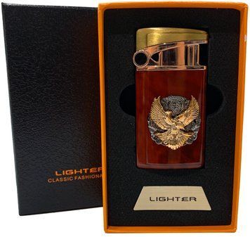 Газова запальничка "Орли 🦅" (Турбо полум'я 🚀, подарункова коробка 🎁) Jiebao Lighter HL-501 Wooden HL-501-Wooden фото
