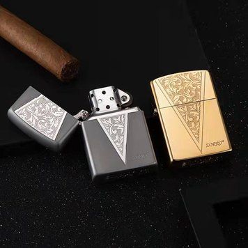 Классическая бензиновая Зажигалка 'Zorro' HL-366 HL-366 фото