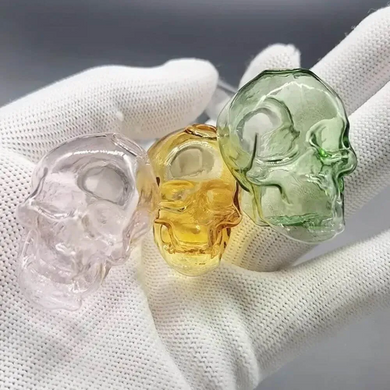 Стеклянная трубка для выпаривания концентратов 14,5см 💎 Череп 💀 HL-589 HL-589 фото