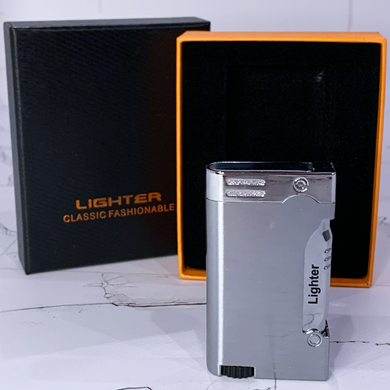 🔥 Запальничка &laquo;Business Torch&raquo; з турбо-полум&rsquo;ям HL-809 Silver HL-809 Silver фото