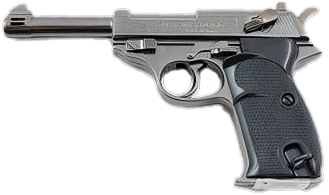 Газова запальничка Пістолет Walther P.38 (Турбо полум'я 🚀) ⚠️ Уцінка ⚠️ 3184 3184 фото