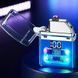Електрична USB-запальничка з прозорим корпусом та LED-підсвічуванням ⚡HL-647 Blue HL-647 Blue фото 1