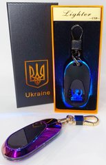 Электрическая зажигалка - брелок Украина (с USB-зарядкой и подсветкой⚡️) HL-473 Colorful HL-473-Colorful фото