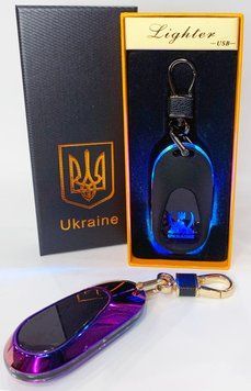 Електрична запальничка - брелок Україна (з USB-зарядкою та підсвічуванням⚡️) HL-473 Colorful HL-473-Colorful фото