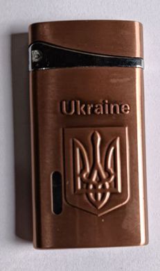 Зажигалка карманная Украина 🇺🇦 (турбо пламя) HL-325 HL-325 фото