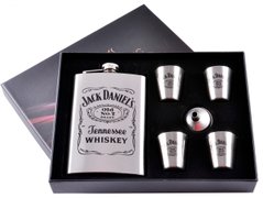 Подарочный набор 6в1 фляга, 4 рюмки, лейка "Jack Daniels" DJH-0116 DJH-0116 фото