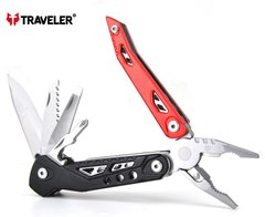 Багатофункціональний ніж (Мультитул) Traveler (60шт/ящ) MQ-034 red MQ-034-red фото