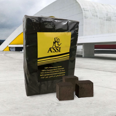 Кокосовый уголь для кальяна Assi Gold 1 кг 72 кубика Assi фото