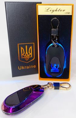 Електрична запальничка - брелок Україна (з USB-зарядкою та підсвічуванням⚡️) HL-473 Colorful HL-473-Colorful фото