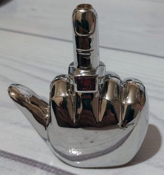 Запальничка газова (гостре полум'я 🚀) 'FUCK OFF 🖕Lighter' D247 D247 фото