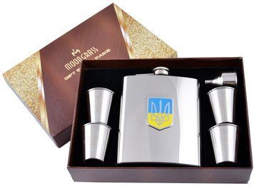Подарочный набор с флягой "Ukraine" Фляга/Рюмки/Лейка AM-027 AM-027 фото