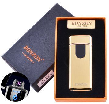 Электроимпульсная зажигалка в подарочной коробке Lighter (USB) №5009 Gold 5009-Gold фото
