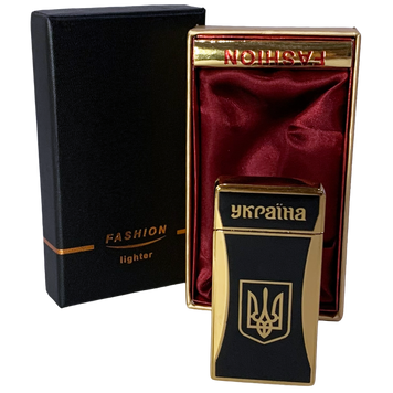 Патріотична газова запальничка &laquo;Україна / Герб&raquo; (2 режими: гостре турбо + звичайне полум'я) HL-490-6 HL-490-6 фото