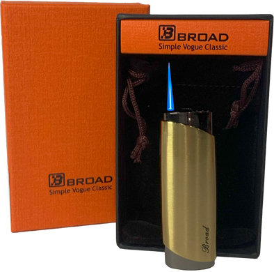 Газова запальничка вітрозахисна в подарунковій коробці 🎁(Гостре полум'я 🚀) BROAD HL-542-Golden HL-542-Golden фото