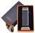 Електроімпульсна запальничка в подарунковій коробці LIGHTER (USB) HL-128 Black HL-128 Black фото