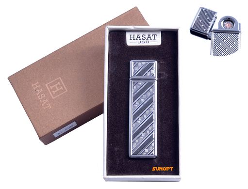 USB запальничка в подарунковій упаковці "Hasat" (Двостороння спіраль розжарювання) №4800-1 4800-1 фото