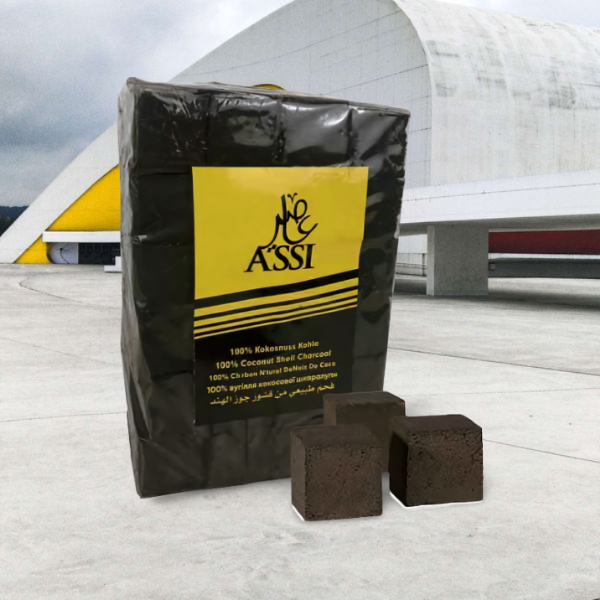 Кокосовый уголь для кальяна Assi Gold 1 кг 72 кубика купить оптом ...