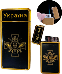 Зажигалка карманная Украина (Острое пламя 🚀) HL-124-2 HL-124-2 фото