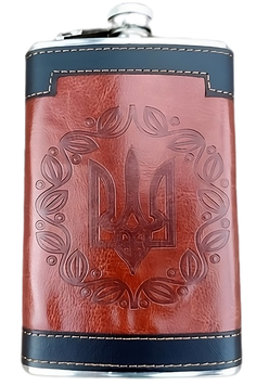 Фляга из нержавеюшей стали (283мл/ 10oz.) UKRAINE 🇺🇦 WKL-031 WKL-031 фото