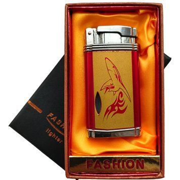 Газовая турбо-зажигалка Fashion Shark в подарочной коробке D689 D689 фото