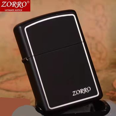 Зажигалка бензиновая 'ZORRO Limited Edition' черная с окантовкой HL-287 HL-287 фото