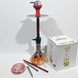 Кальян полный комплект HOOKAH (48 см) &mdash; Красный / Янтарь H3205 H3205 Red / Amber / Black фото 2