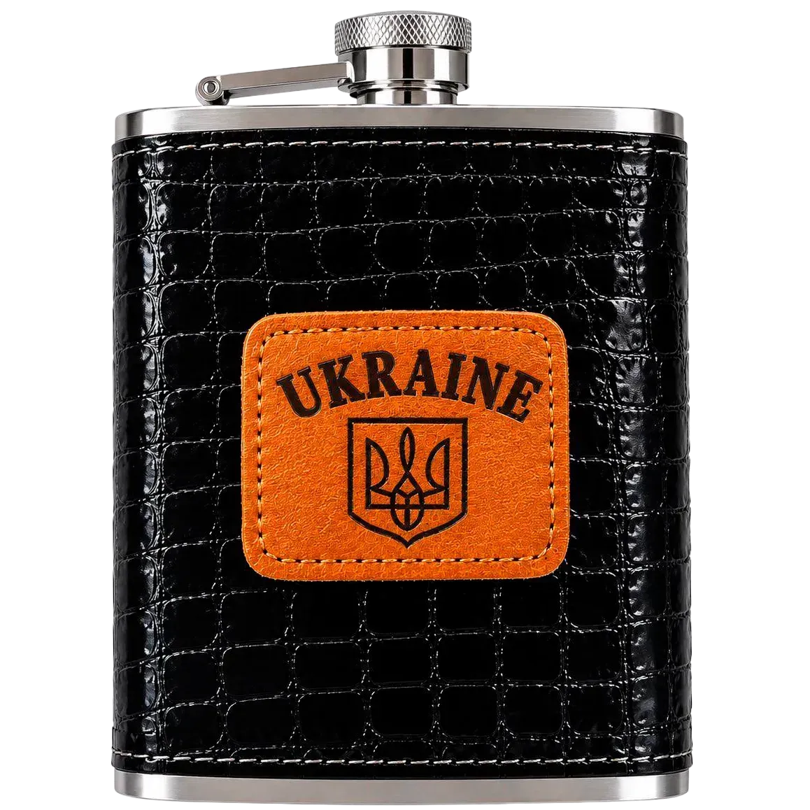 Фляга з нержавіючої сталі 7 oz UKRAINE Герб