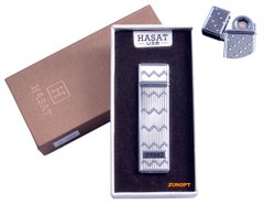 USB зажигалка в подарочной упаковке "Hasat" (Двухсторонняя спираль накаливания) №4800-2