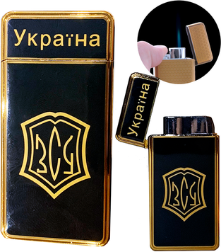 Запальничка кишенькова Україна ЗСУ (Гостре полум'я 🚀) HL-124-3 HL-124-3 фото